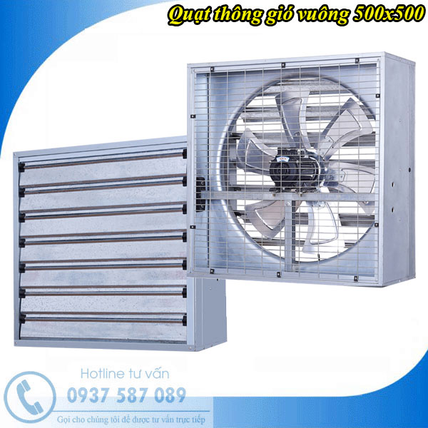 Quạt thông gió vuông 500x500